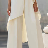 Martyna™ | Elegantiškas jumpsuit plačiomis kelnėmis ir aukšta apykakle