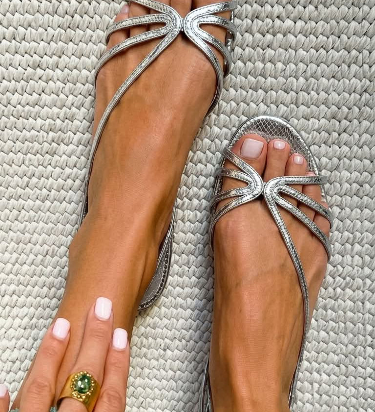 Gabija™ | Elegantiški auksiniai sandalai