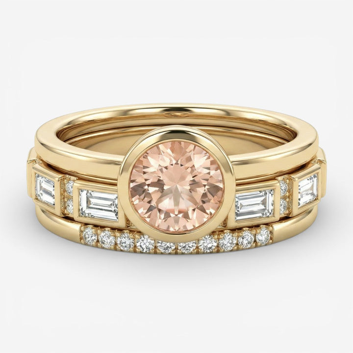 Hopp - Crystalised Gold Ring Set