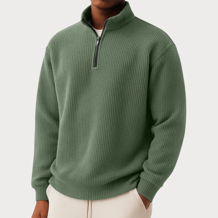 Damien | Zip-up jumper for everyday comfort and timeless style