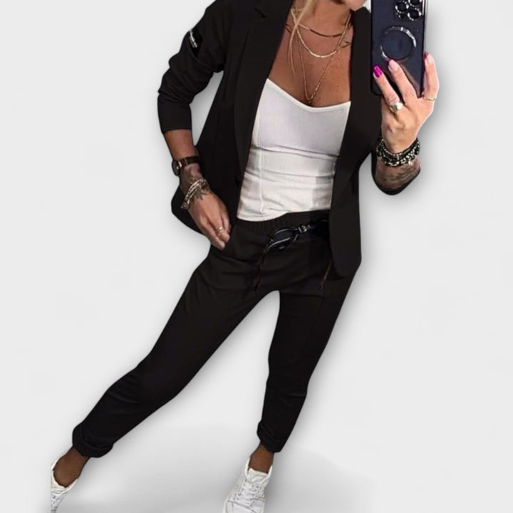 Vionne | Elegant Set of Top, Jacket and Trousers
