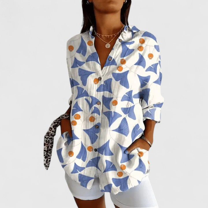 Élodie | Elegant Floral Blouse