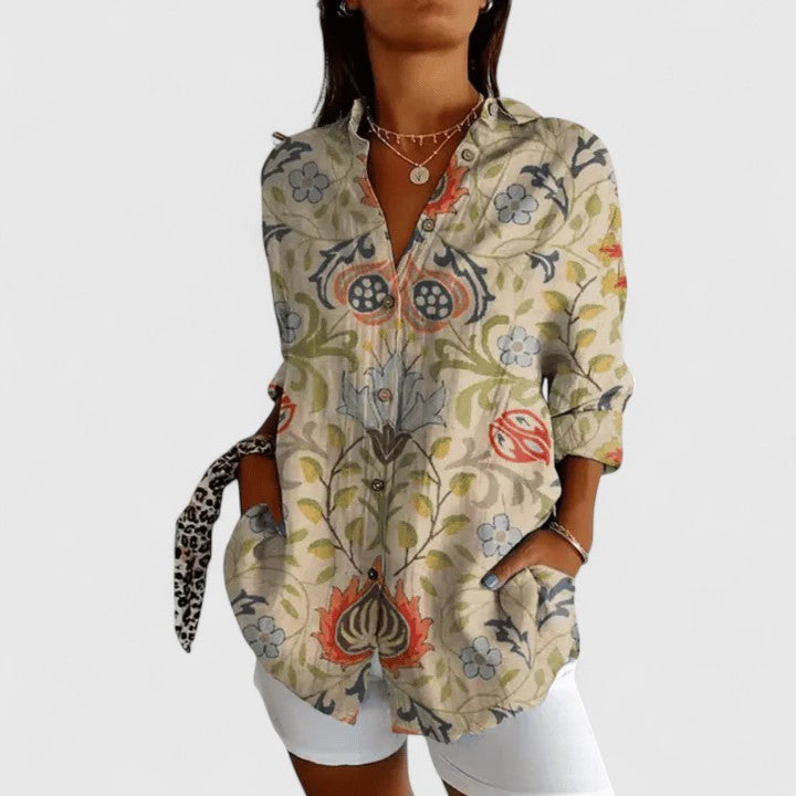 Élodie | Elegant Floral Blouse