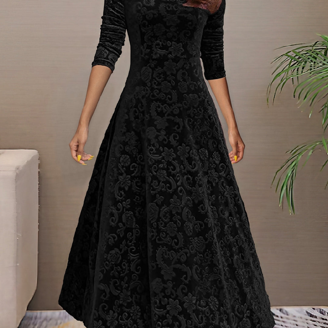 Sandrine | Velvet Elegance Dress for the Festivities