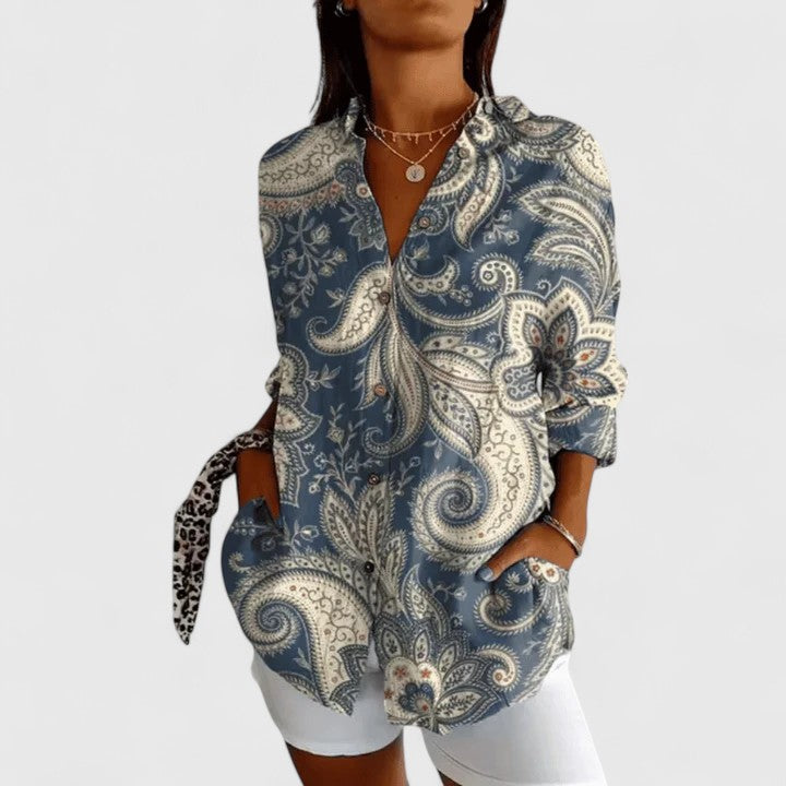 Élodie | Elegant Floral Blouse