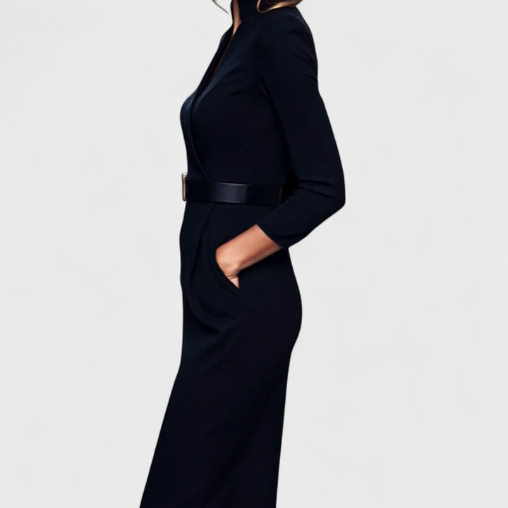 Camille | The Belted Power Maxi Dress