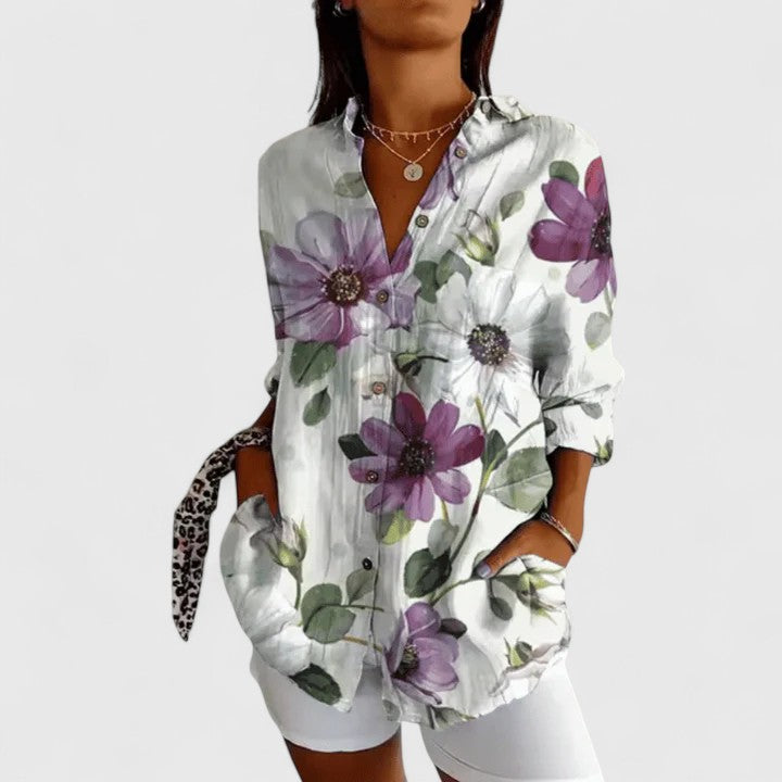 Élodie | Elegant Floral Blouse