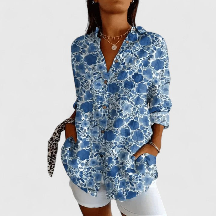 Élodie | Elegant Floral Blouse