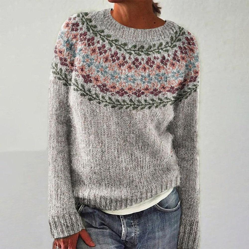 Florence | Fair Isle Floral Yoke Jumper