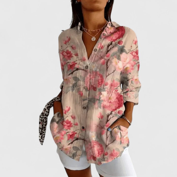 Élodie | Elegant Floral Blouse