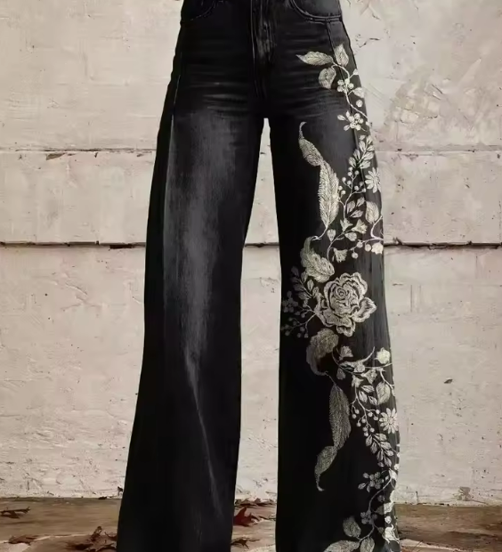 Monika™ | Bohemiškos elegantiškos kelnės