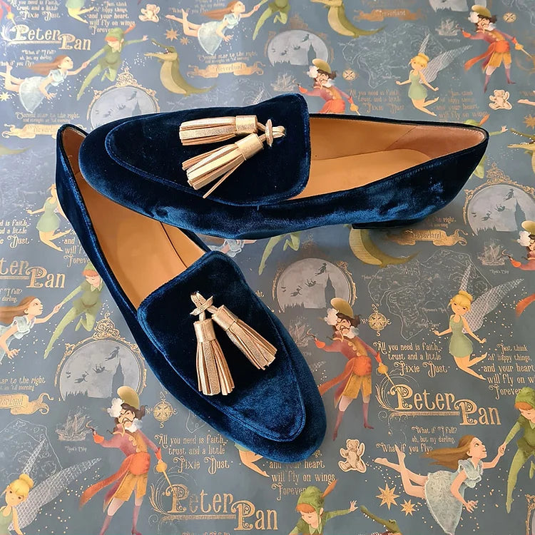 Celestia - Elegant Fringed Loafers
