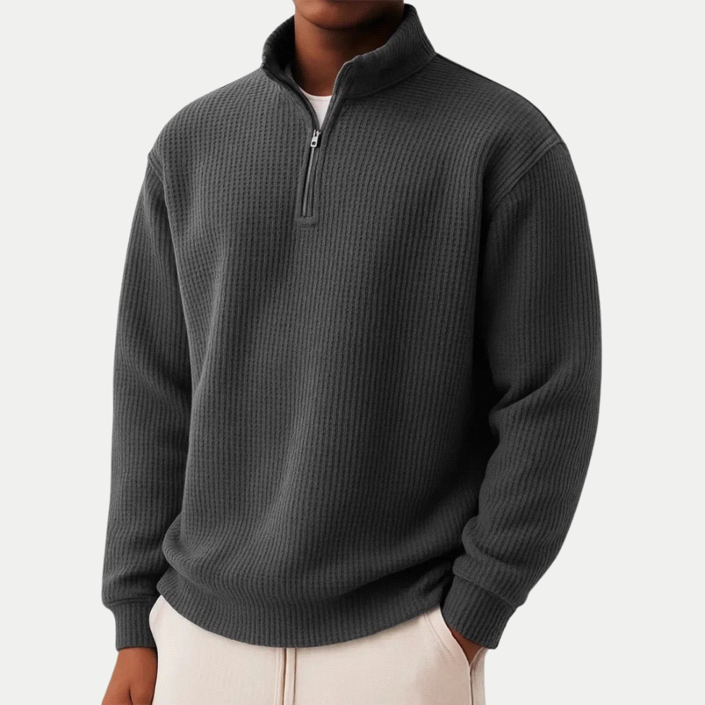 Damien | Zip-up jumper for everyday comfort and timeless style