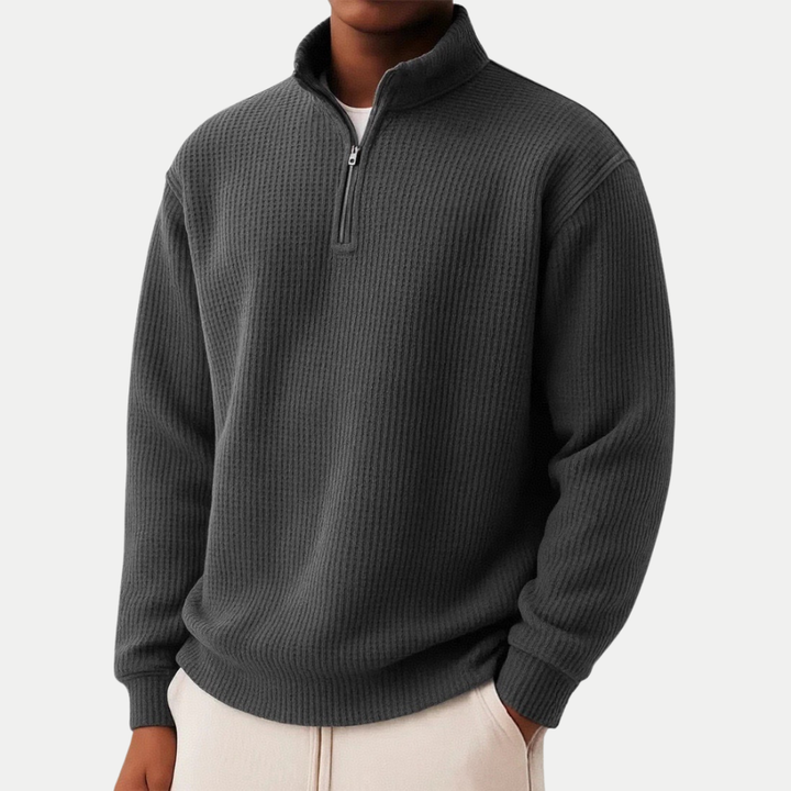 Damien | Zip-up jumper for everyday comfort and timeless style