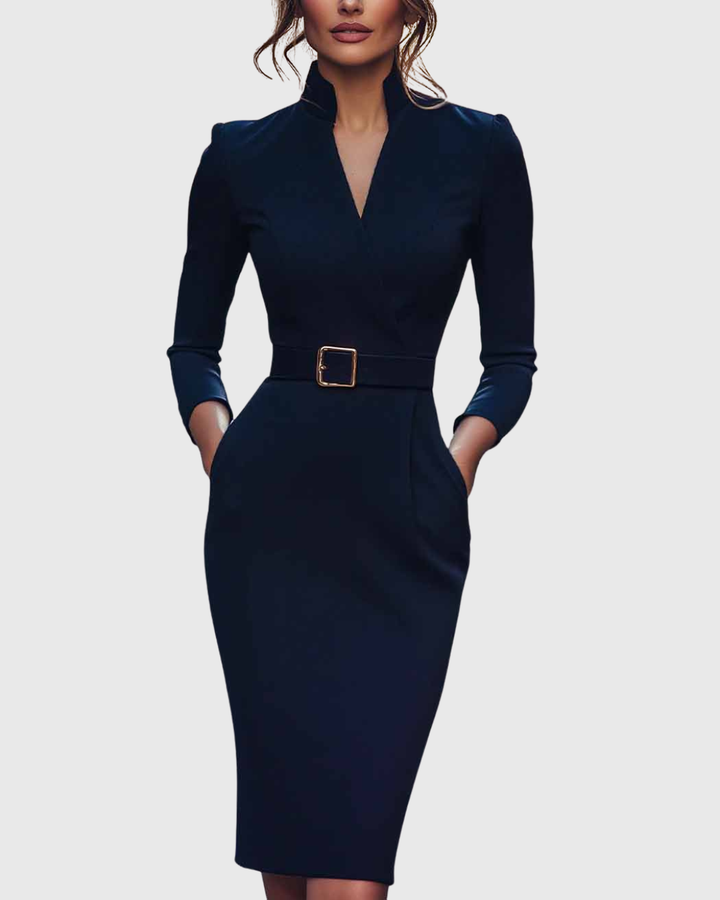 Camille | The Belted Power Maxi Dress