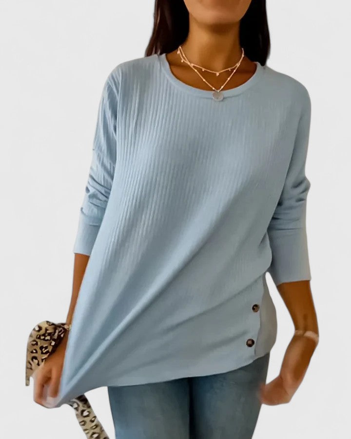 Manon | Elegant Crew Neck Top