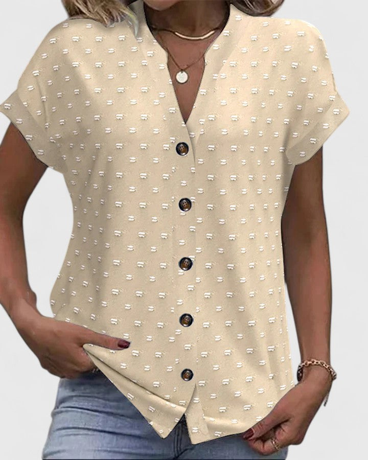 Élodie | Comfortable V Neck Shirt