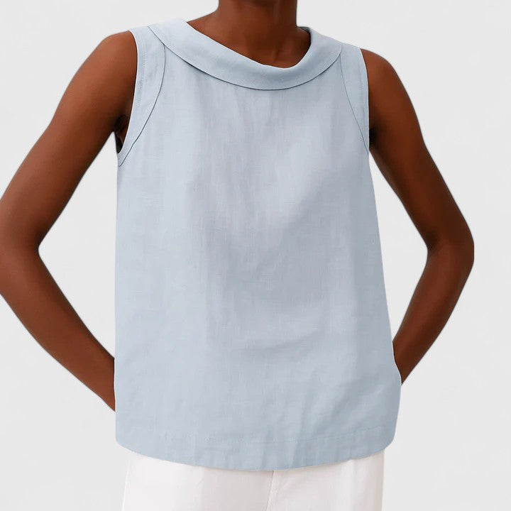 Isabelle | Elegant Top with Roll Neck