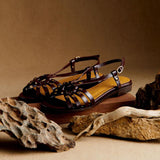Vaiva™ | Rankų Darbo Žemės Tono Sandalai