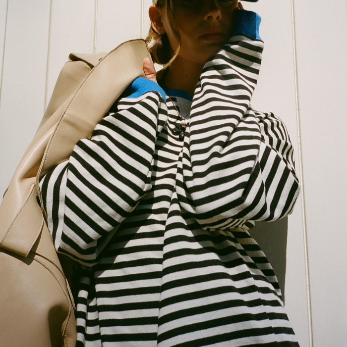 Hazel | Oversized Striped Knit Jumper