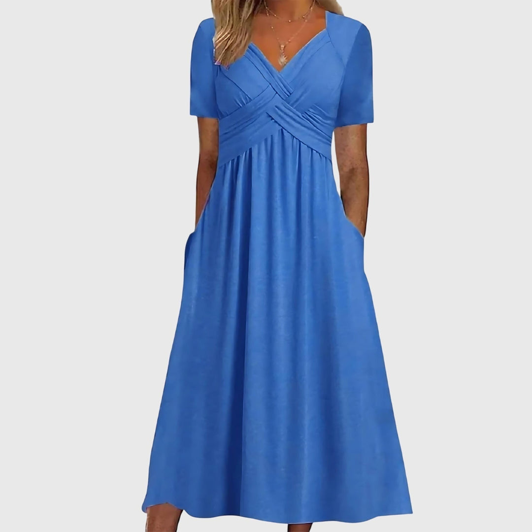Viola | Midi Dress with Tummy Control
