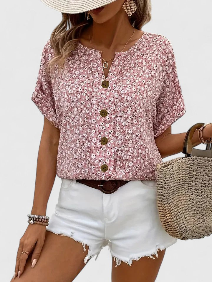 Isabelle | Elegant Floral Summer Top