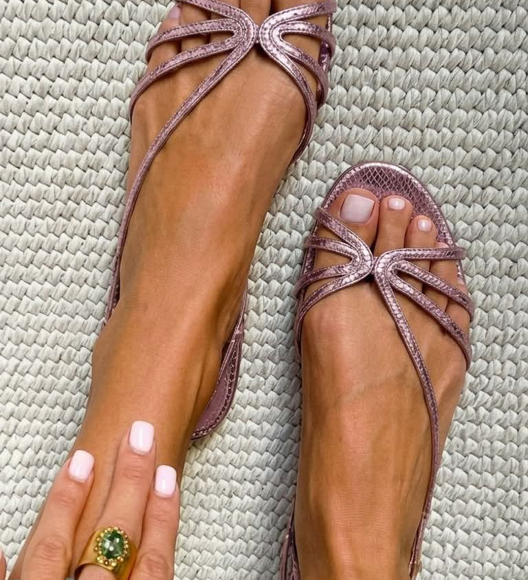 Gabija™ | Elegantiški auksiniai sandalai