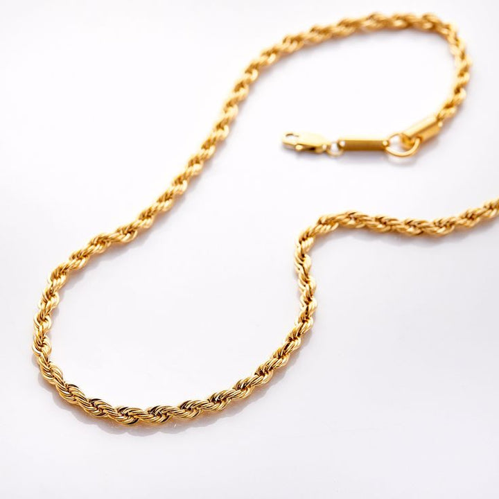 Hélène – Gold Necklace with Punctuated Decoration