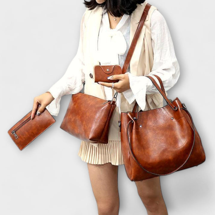 Louna | Vintage Bag Set in 4 Pieces