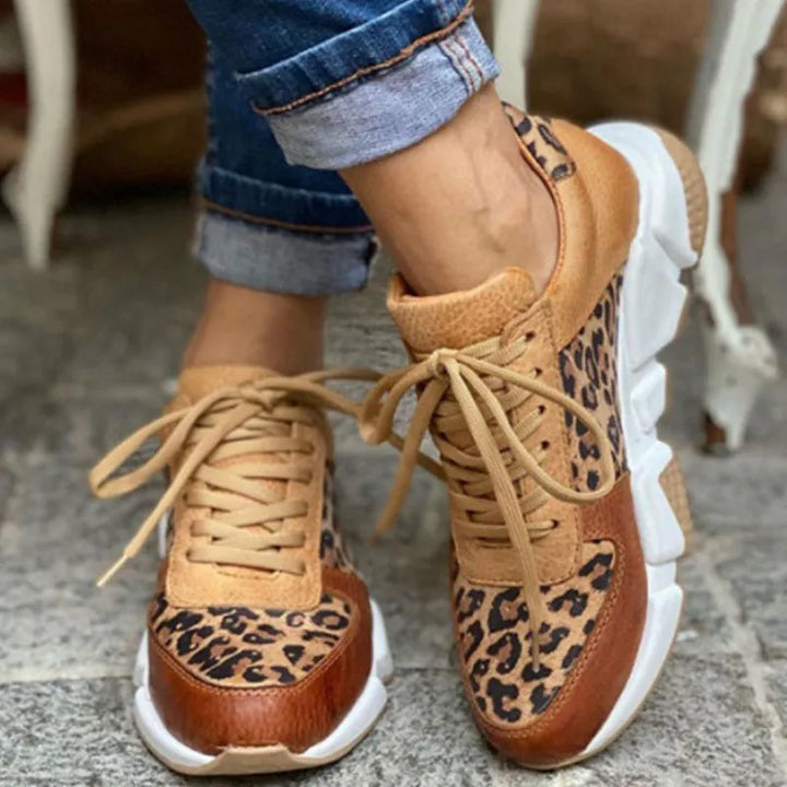 Lucie | Comfortable Leopard Trainers