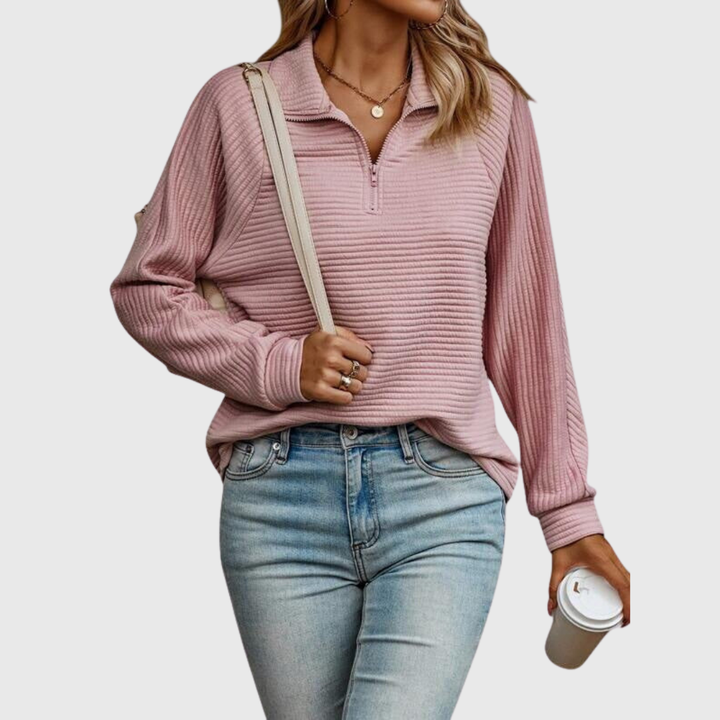 Christine | Elegant Half-Zip Jumper