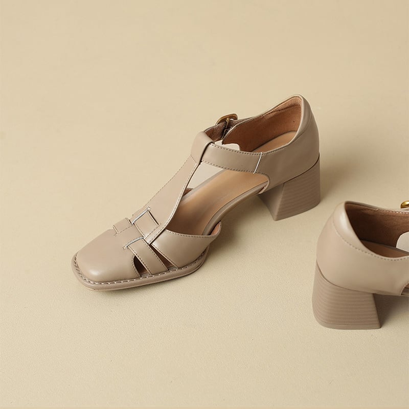 Éléonore | Square Toe Sandals