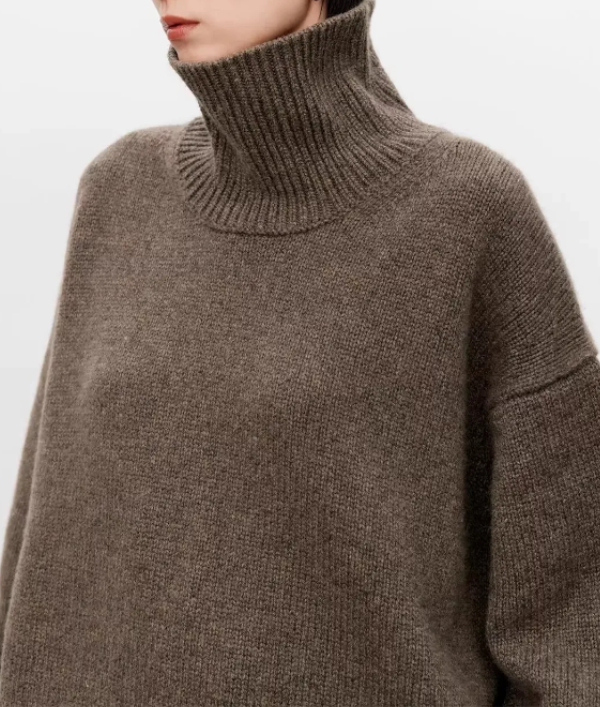 Beatrice | Cable Knit Roll Neck Jumper