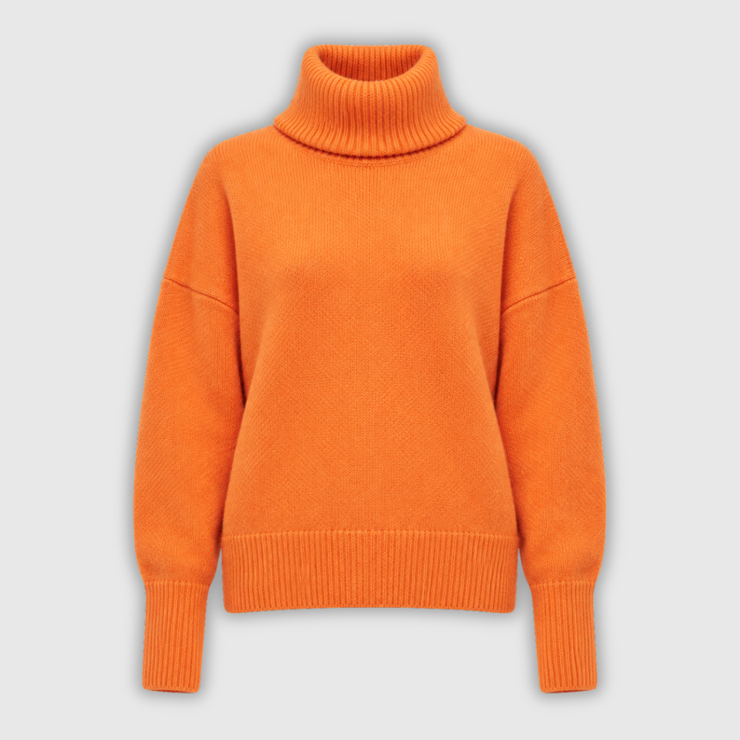 Winifred | Roll Neck Cable Knit Jumper