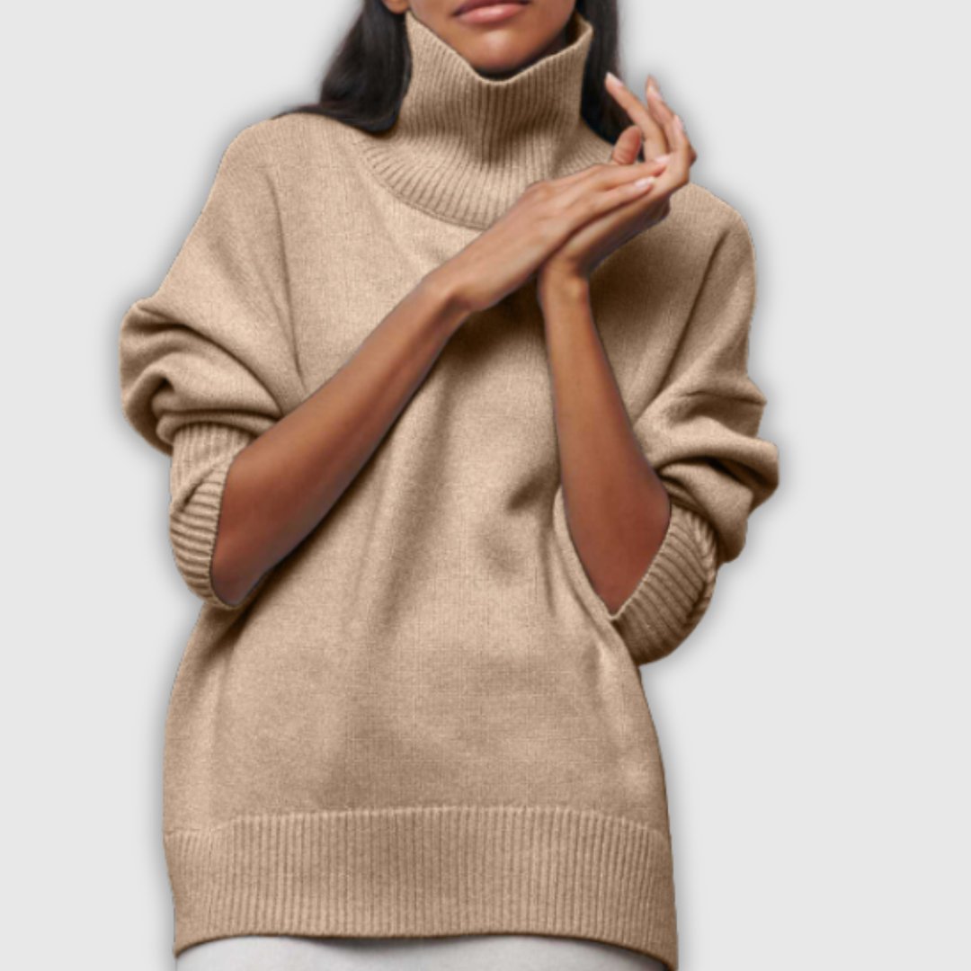 Winifred | Roll Neck Cable Knit Jumper
