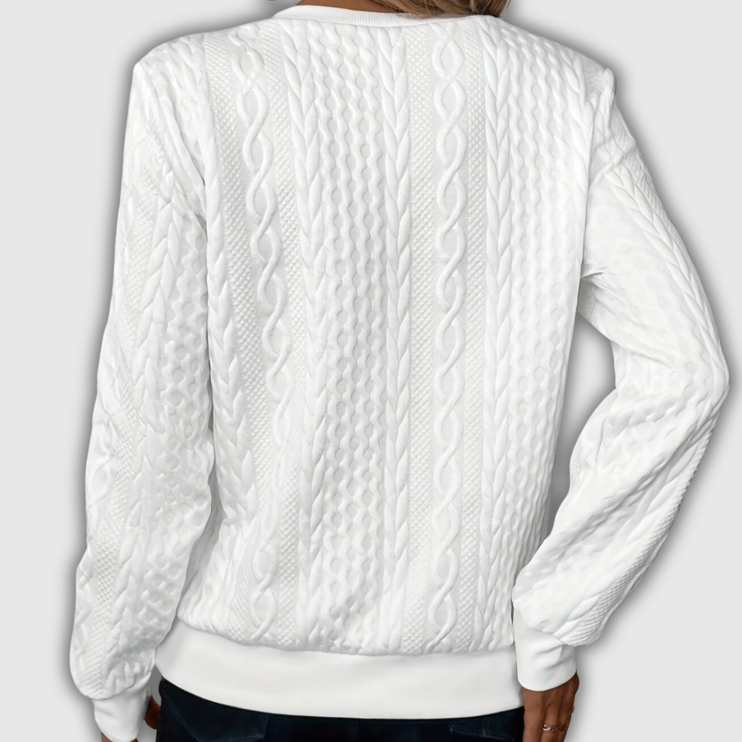 Nora | Zip-Up Knit Pullover