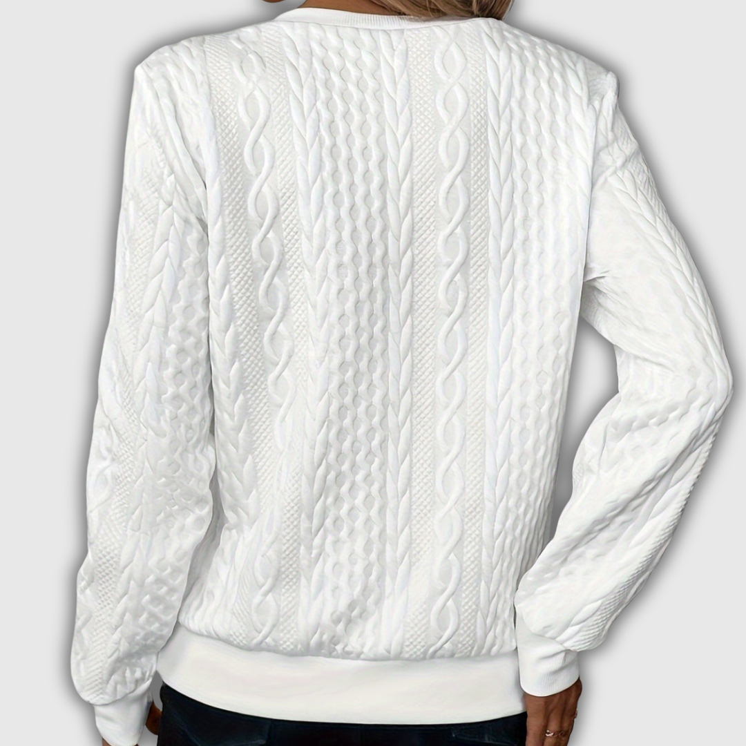 Nora | Zip-Up Knit Pullover