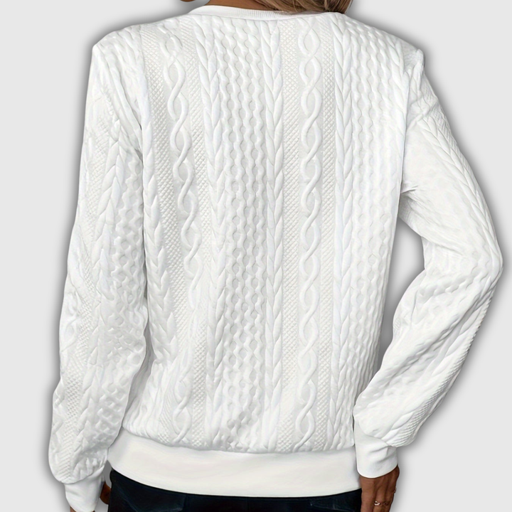 Nora | Zip-Up Knit Pullover