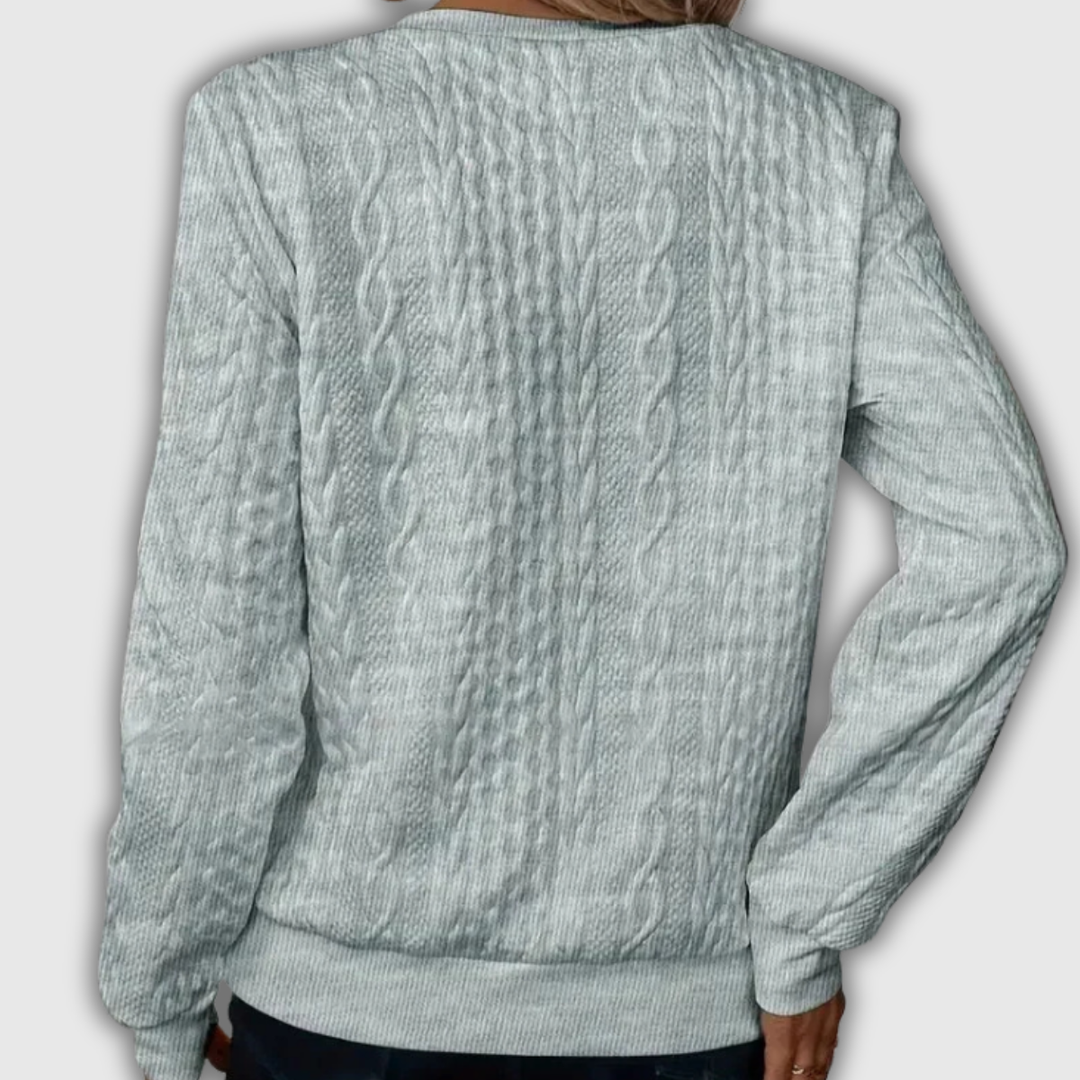 Nora | Zip-Up Knit Pullover