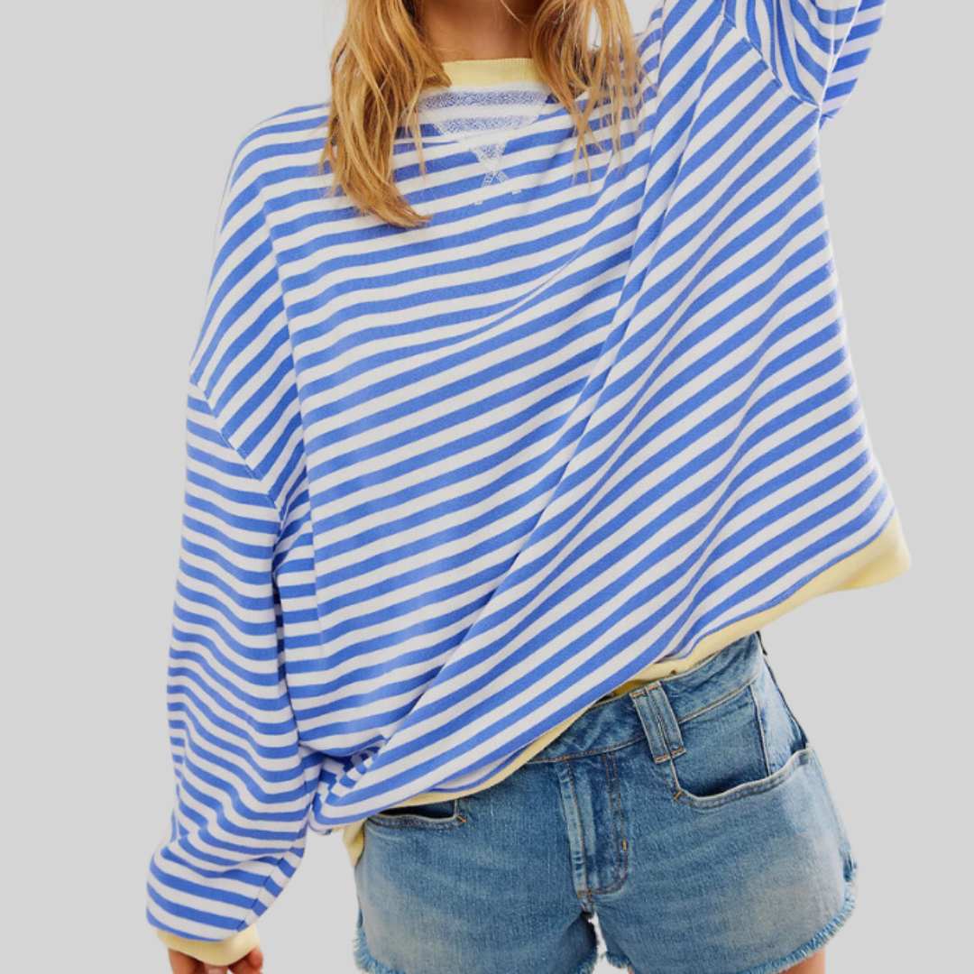 Hazel | Oversized Striped Knit Jumper