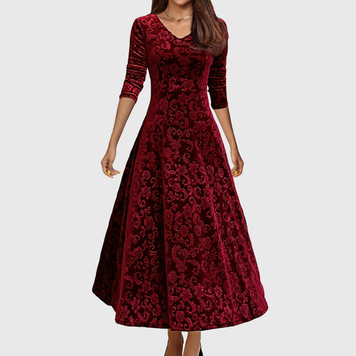 Sandrine | Velvet Elegance Dress for the Festivities