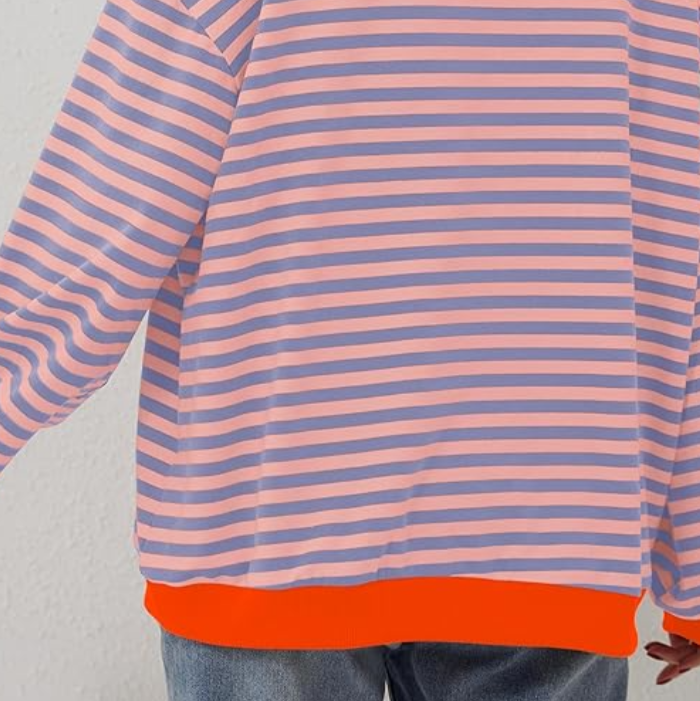 Hazel | Oversized Striped Knit Jumper