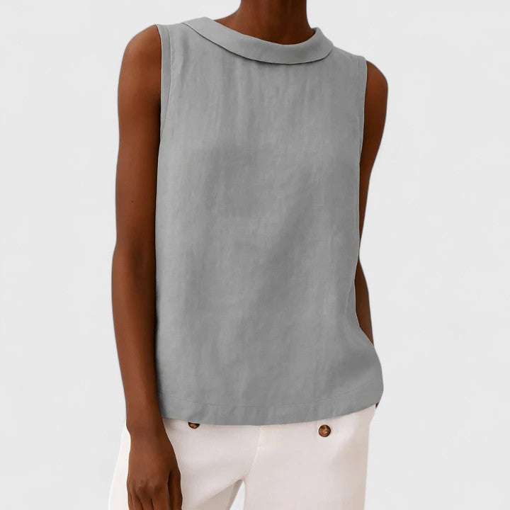 Isabelle | Elegant Top with Roll Neck