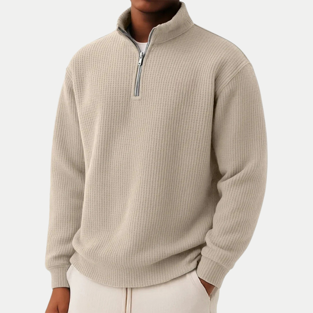 Damien | Zip-up jumper for everyday comfort and timeless style