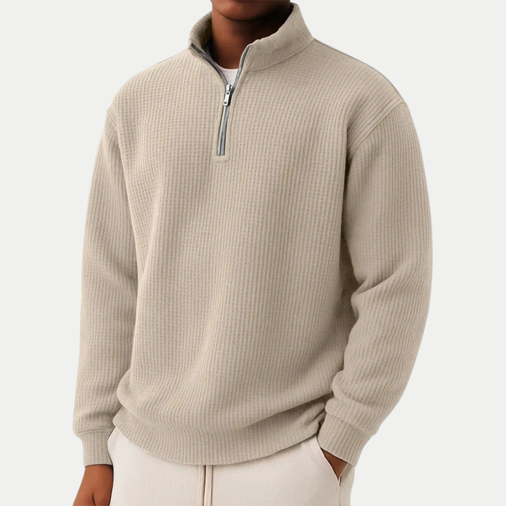 Damien | Zip-up jumper for everyday comfort and timeless style