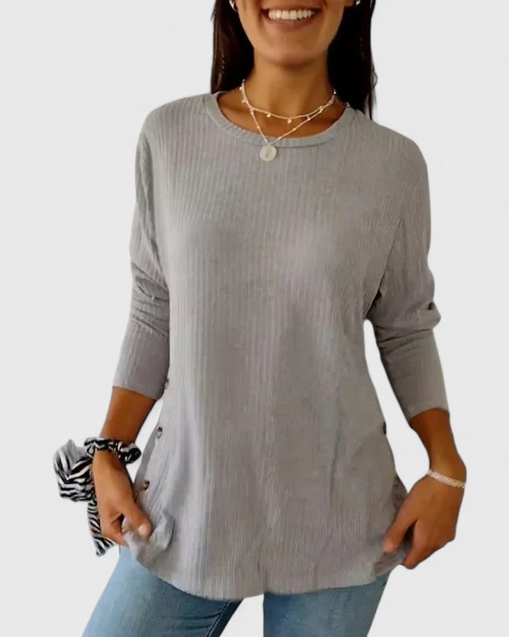 Manon | Elegant Crew Neck Top