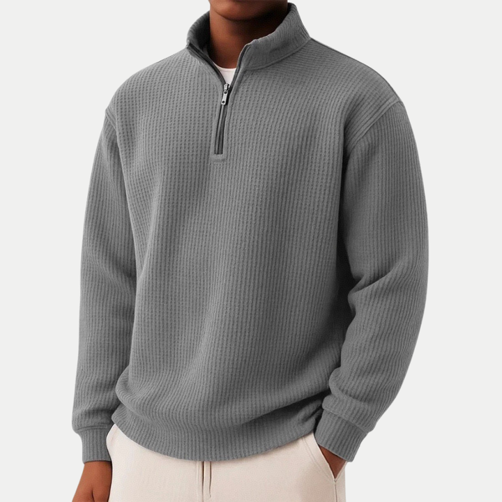 Damien | Zip-up jumper for everyday comfort and timeless style