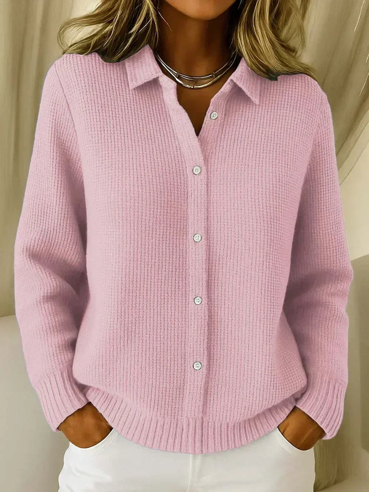Róisín | Textured Knitted Button Cardigan