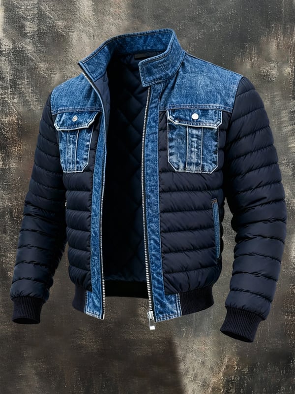 Maxime | Vintage Patchwork Denim Jacket