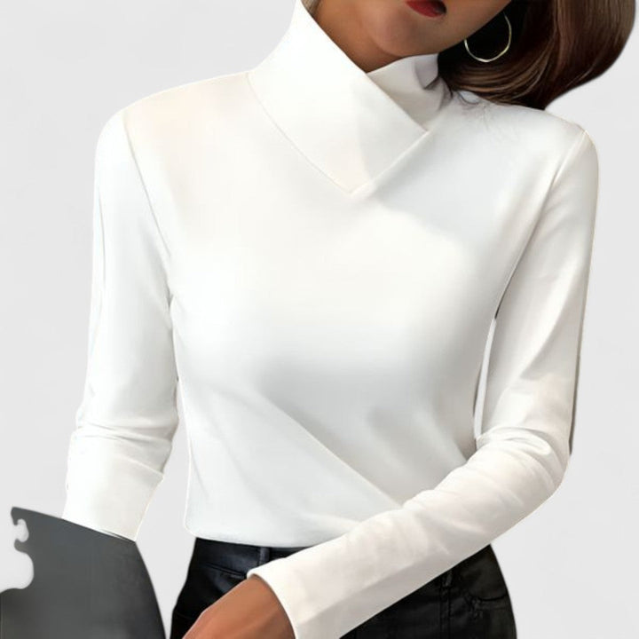 Clémence | Light | Elegant Fitted Roll Neck